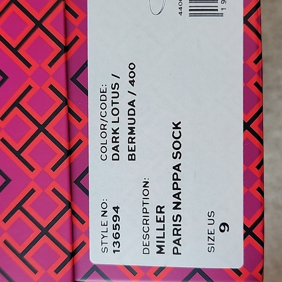 Tory Burch Dark Lotus/Bermuda Miller Sandal Sz 9 - Picture 7 of 8